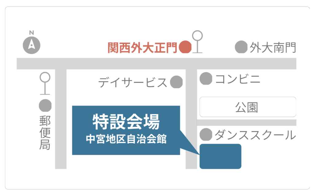 関西外国語大学特設会場案内