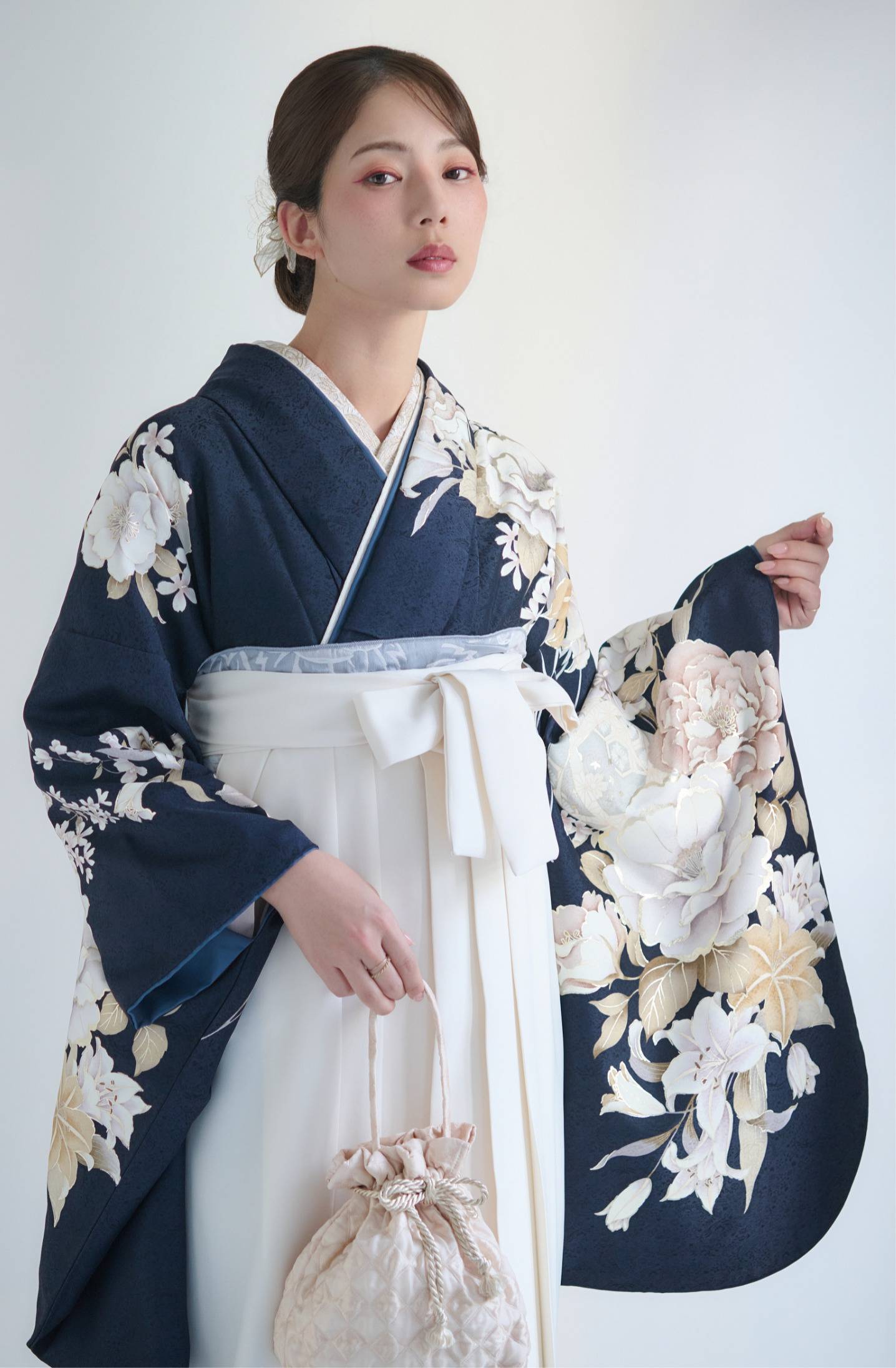 紺の卒業袴